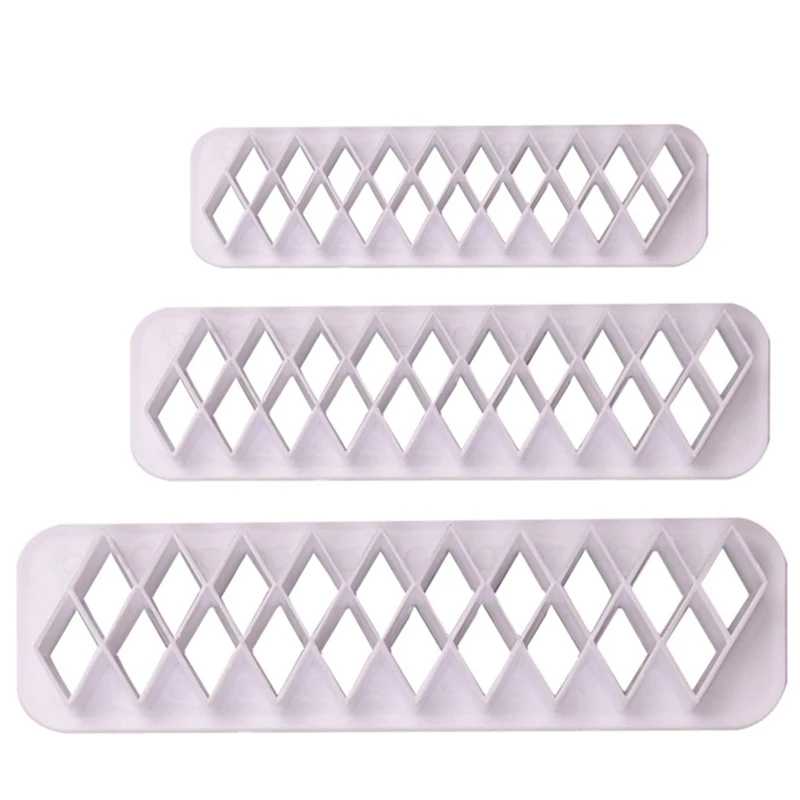Комплект из 3 предметов в форме квадрата геометрической формы фрезы Fondant