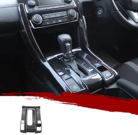 Аксессуары из углеродного волокна черного цвета интерьер ABS Decroation cover trims для Honda