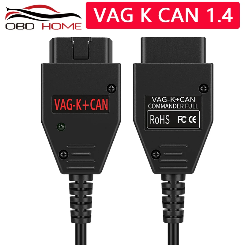 OBD2 для VAG K + CAN Commander 1 4 с чипом FTDI FT232RL PIC18F258 диагностический интерфейсный кабель VW