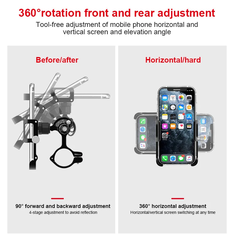 gub plus 15 bike phone holder black aluminum alloy 60 100mm wide bicycle handlebar mount rotate navigation rack bike accessories free global shipping