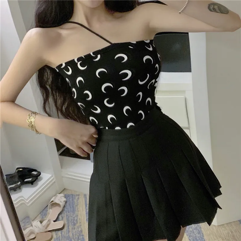 Женский топ на бретельках в стиле Харадзюку лето | Женская одежда