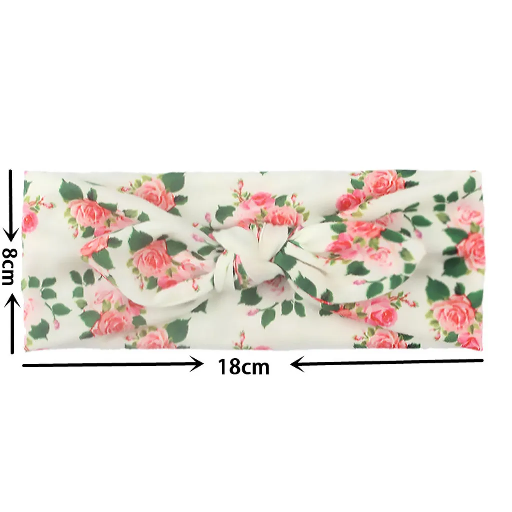 

Kids Newborn Girls Baby Floral Headband Hair Band Bow Accessories Headwears Baby Hairband Gifts For Kids #4