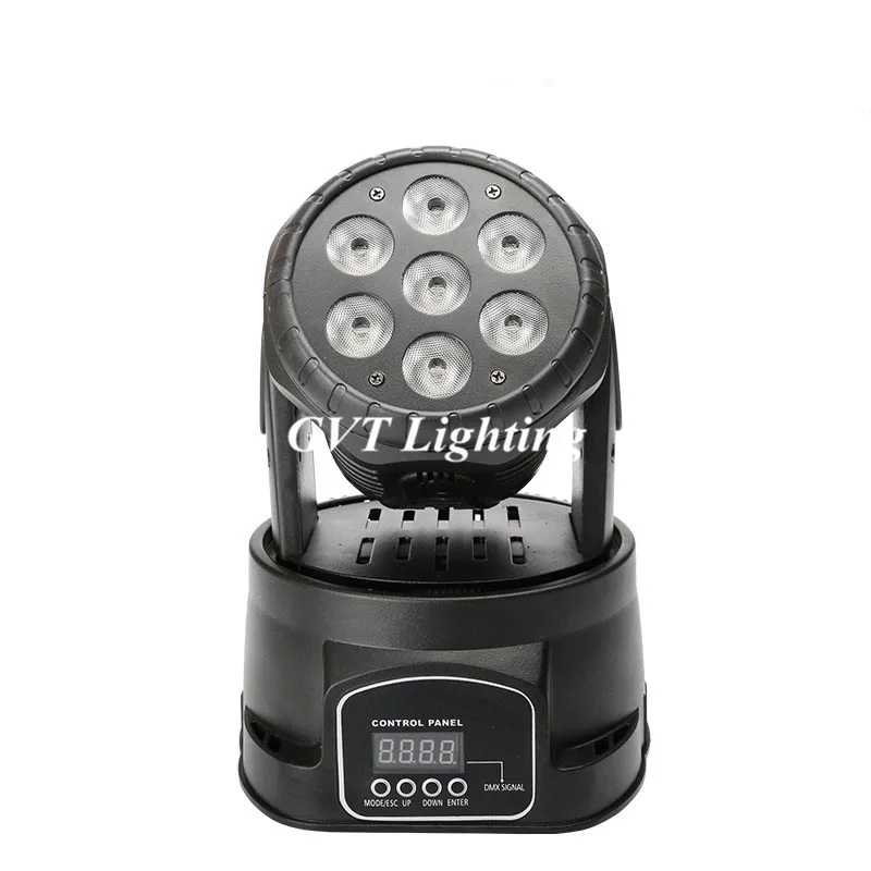 2 шт. светодиодный Wash 7x18 Вт RGBWA + UV/7x12 RGBW Поворотная лампа 6 В1 UV для дискотека диджей