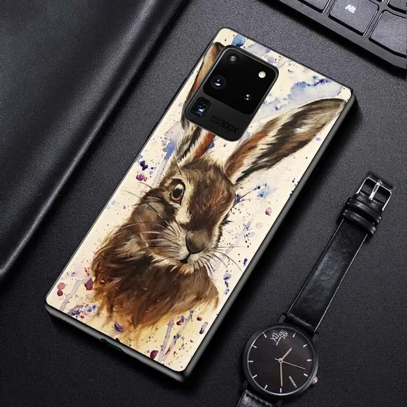 

Rabbit Cute Painting for Samsung S20 FE Ultra Plus A91 A81 A71 A51 A41 A31 A21S A11 A72 A52 A42 A32 A12 A02S Phone Case