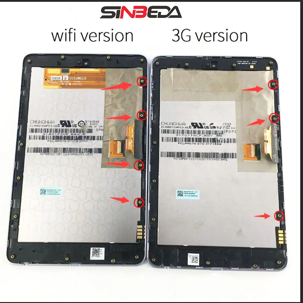 Оригинальный ЖК дисплей 7 0 ''для ASUS Google Nexus 1st ME370 2012 сенсорный экран дигитайзер