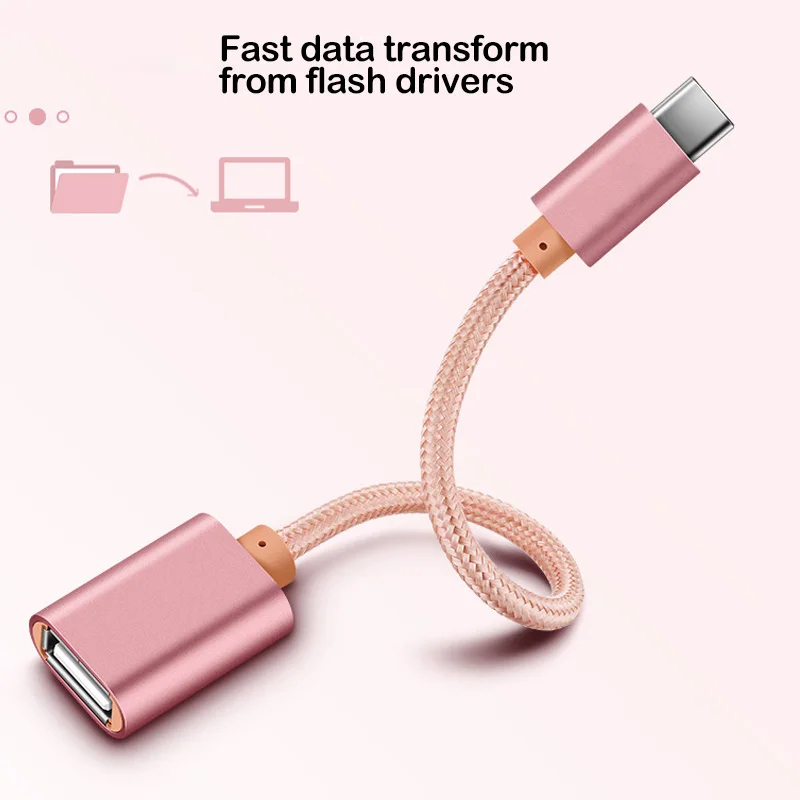 USB-C OTG Adapter Cable for Xiaomi Redmi Note 9S 9T 8T 7 8 9 10 Pro Max Type C USB Converter K30 K40 | Мобильные телефоны и