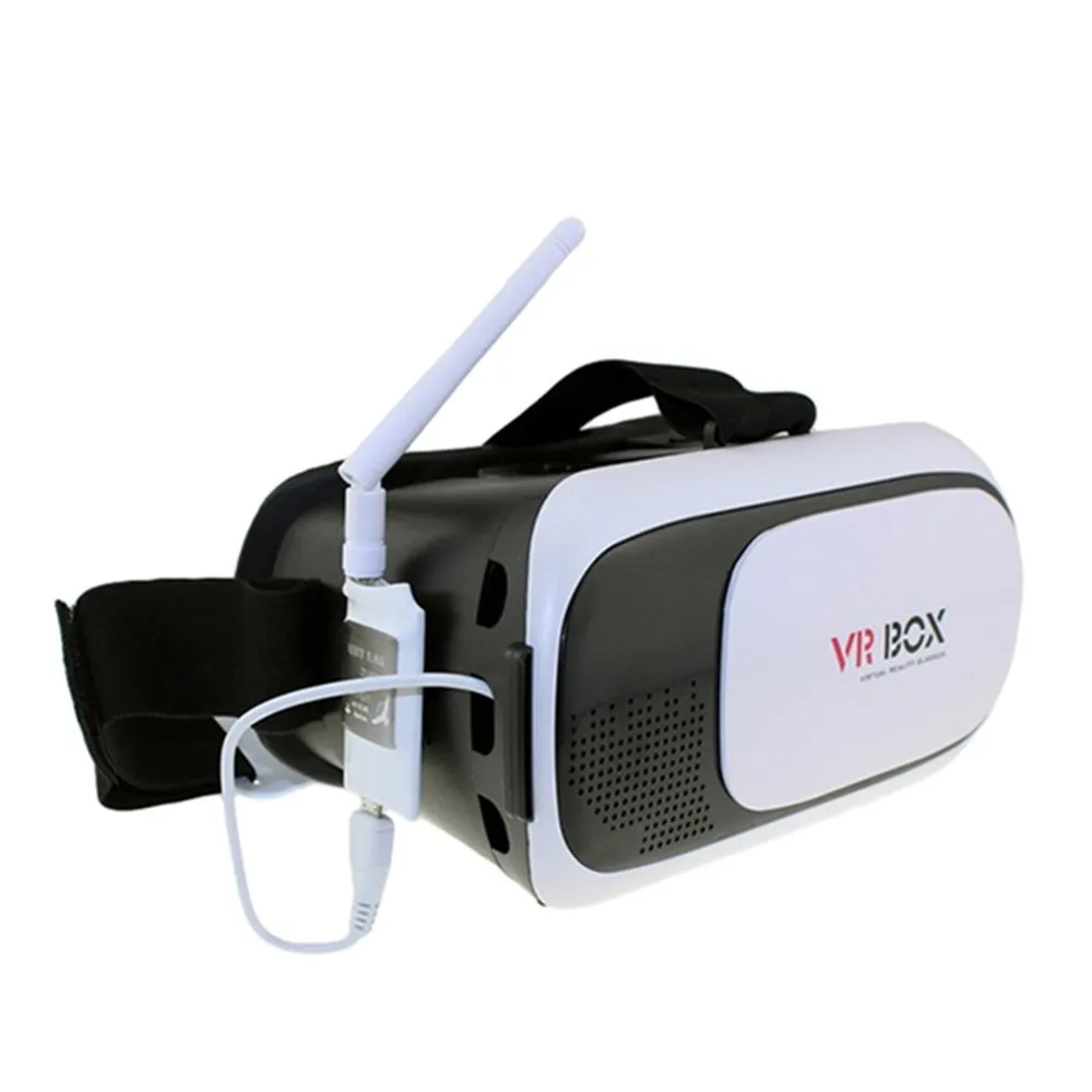 Очки виртуальной реальности картонная гарнитура 3D стекло VR коробка+ мини 5,8G FPV приемник UVC видео нисходящий OTG VR Android телефон