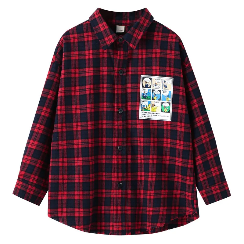 2019 г. Детская блузка для девочек осенне-весенняя одежда детей рубашки в