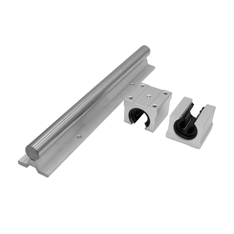 RU EU Ground linear guide rail 2pcs SBR16 + 4pcs SBR16UU bearing blocks for CNC engraving machine parts | Обустройство дома