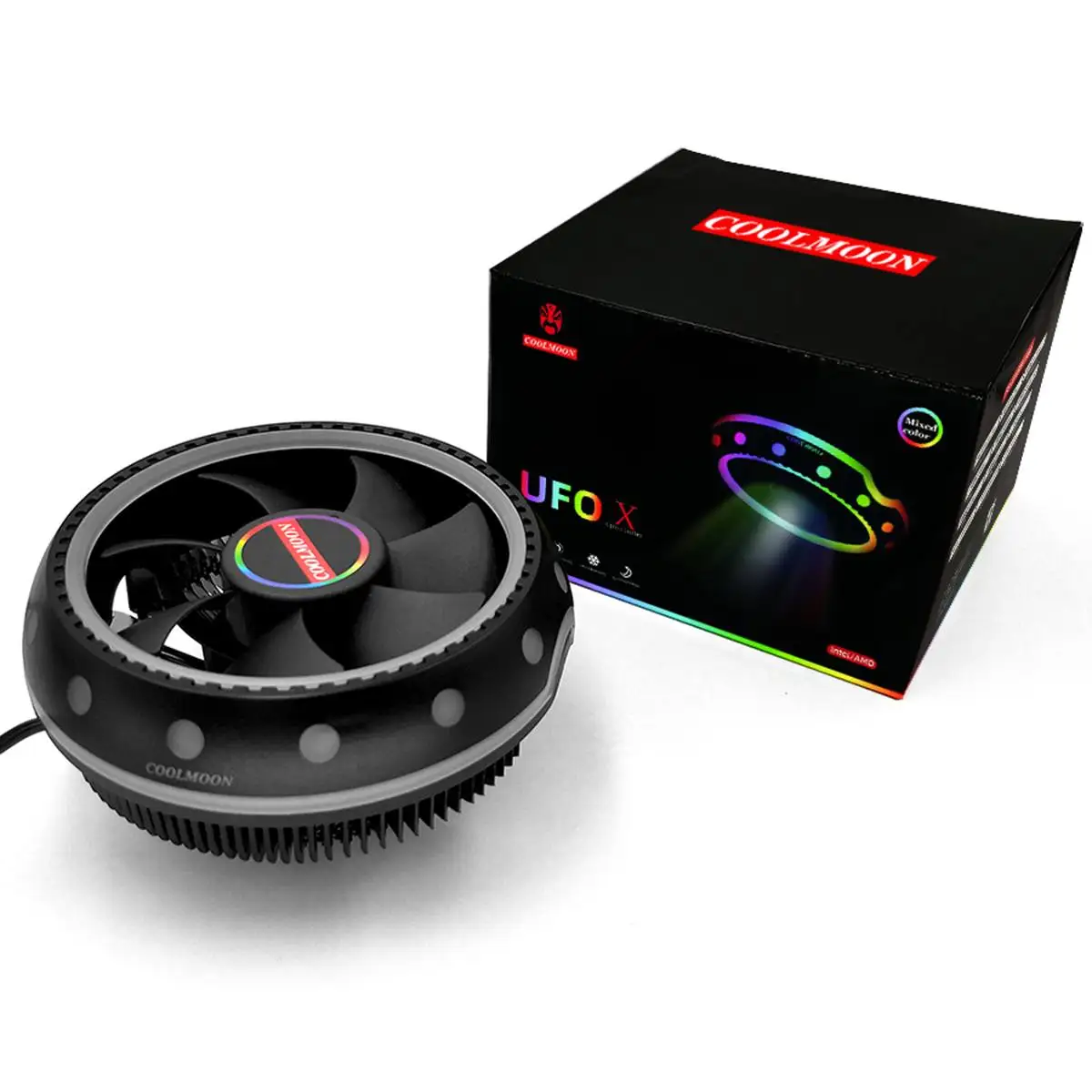 Алюминий 3 Pin Процессор радиатор RGB теплоотвод бесшумный ПК Процессор Охлаждающий радиатор вентилятора вентилятор для Intel LGA/115X/775/1366/AM3/AM4