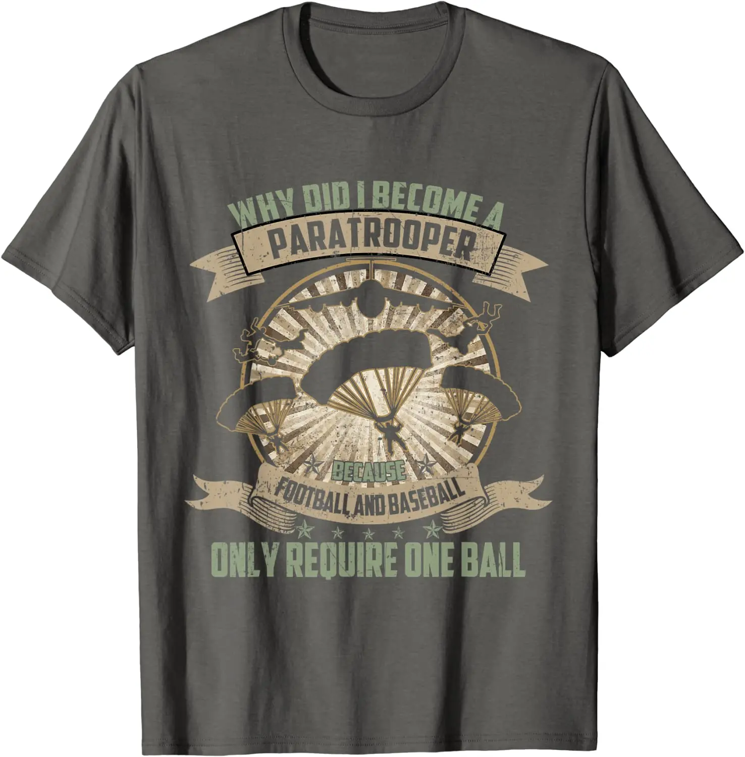 

Funny 82nd 101st Airborne Paratrooper Military Men T-Shirt Short Casual 100% COTTON O-Neck t shirts