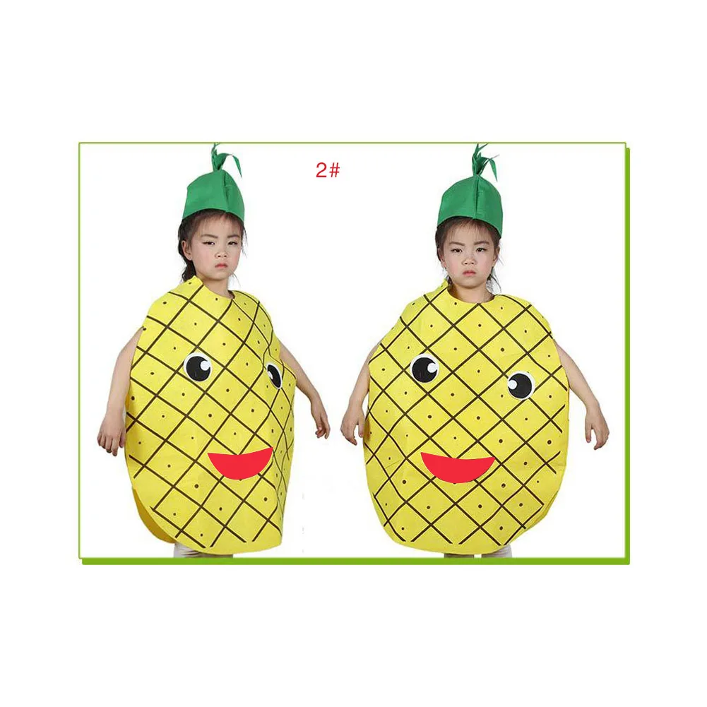 Модное детское нарядное платье унисекс Детские костюмы с рисунком фруктов и