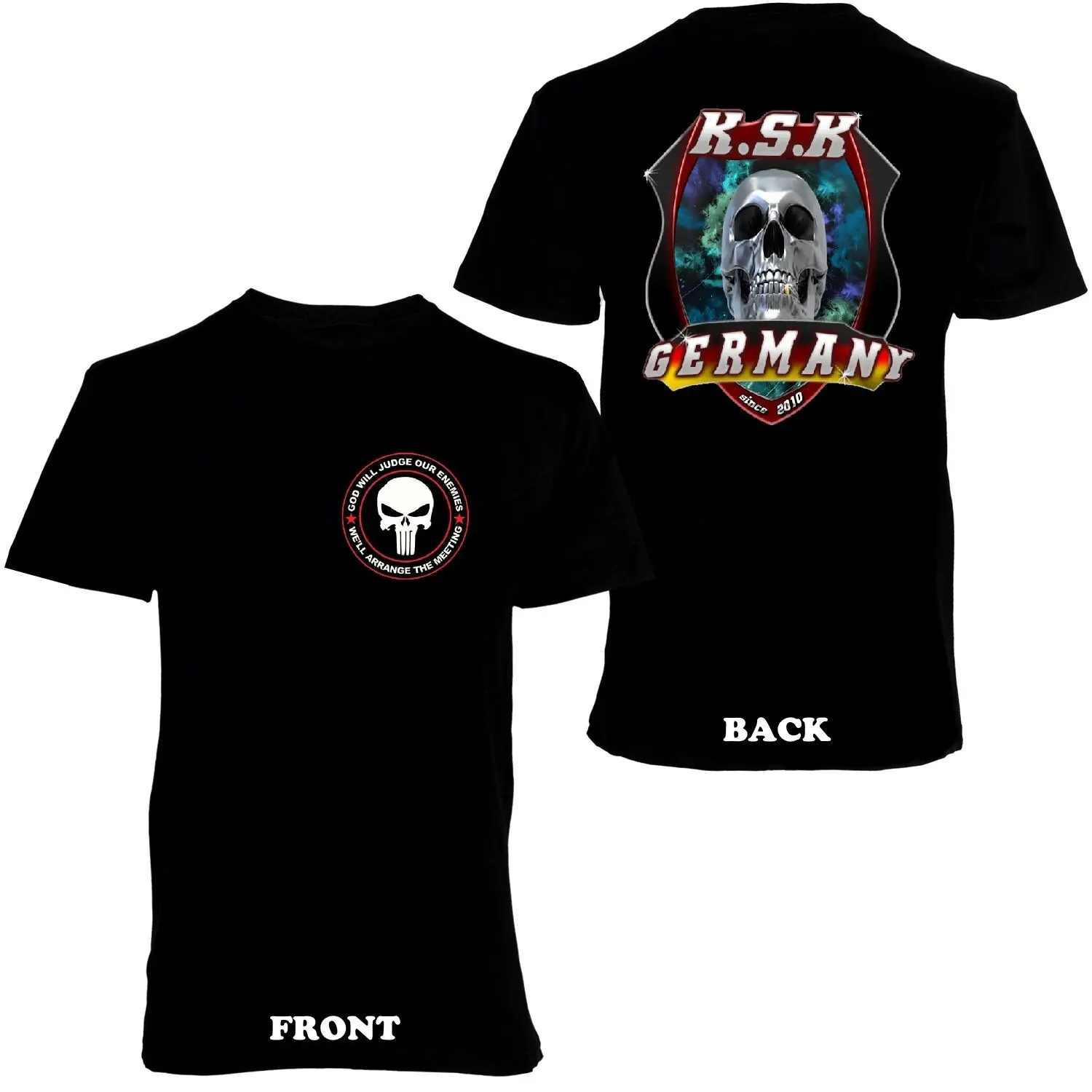 

KSK Bundeswehr Deutschland Kommando Special Forces Men T-Shirt All Sizes Short Casual harajuku shirt