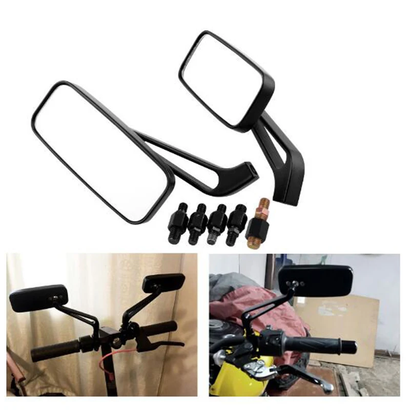 

Motorcycle Rectangle Steady Rearview Mirrors 8/10Mm For Honda Suzuki Kawasaki Us