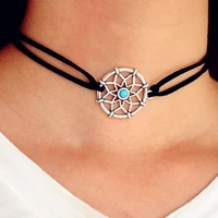 black short alloy choker pendant necklaces women jewelry party gift