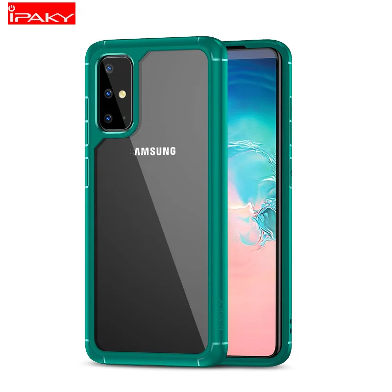 Чехол для samsung s20 IPAKY противоударный прозрачный силиконовый чехол из тпу +