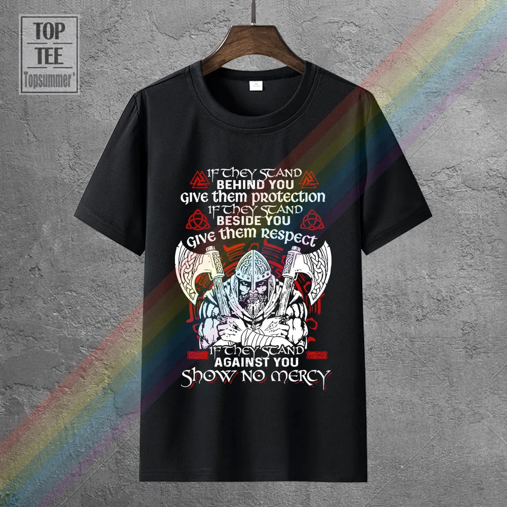 

Viking T Shirt Mens Viking Show No Mercy Tee Shirt Best Viking Shirt Gift T Shirt 2018 New Fashion Men'S
