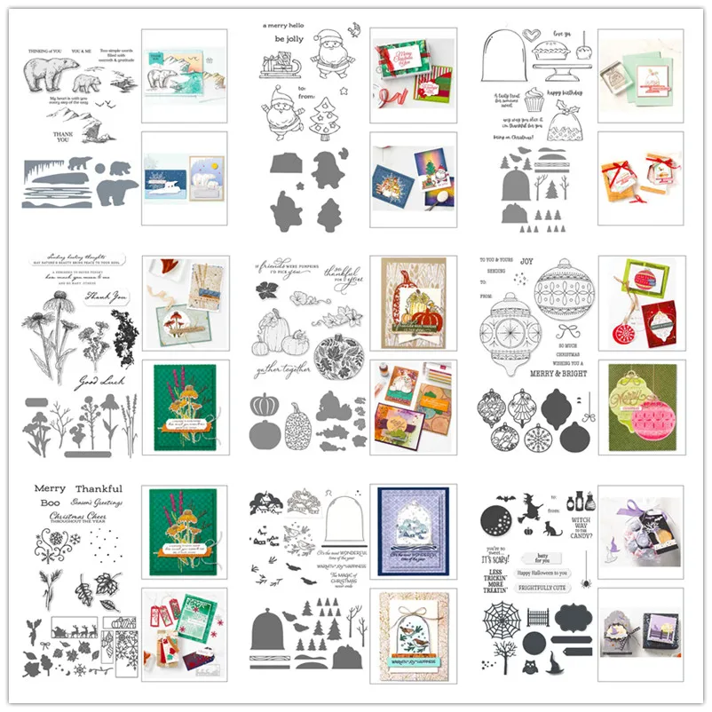 

Christmas Metal Cutting Dies & Stamps and Dies New Arrival 2021 Metal Die Cutters for Scrapbooking Stamping Arts Crafts Sewing