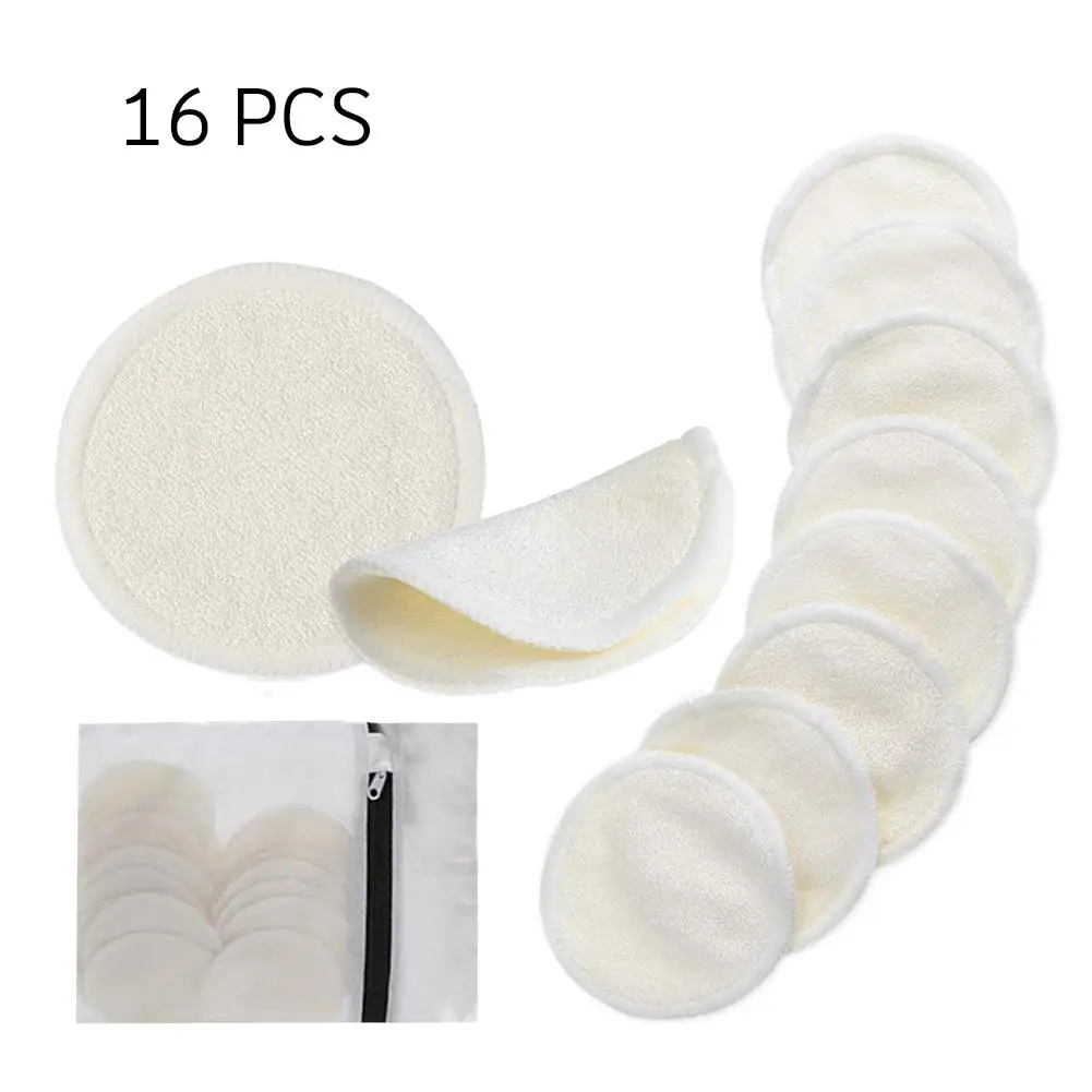 16 шт 8 см двухслойные салфетки для снятия макияжа Многоразовые безопасные