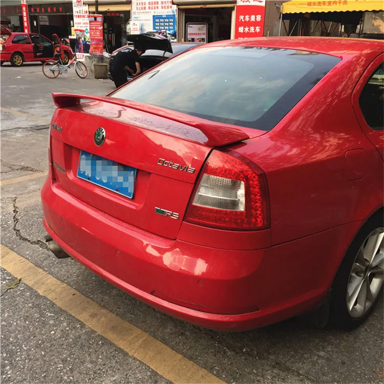 Спойлер для Octavia 2008-2017 Skoda спойлер DKRS из АБС-пластика цветной задний заднего крыла
