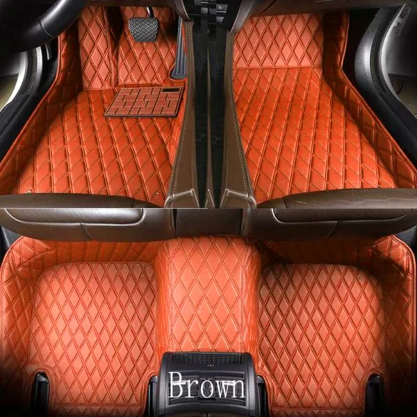 Автомобильные коврики для Mercedes Benz W203 W204 W205 C class 180 200 220 250 300 350 C160 C180 C200 C220 C300 C350 ковер вкладыши - Название цвета: Brown
