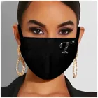 Женские блестящие маски для лица New Letter A-стz разы, Пылезащитная маска, моющаяся дышащая хлопковая маска для рта, маска #