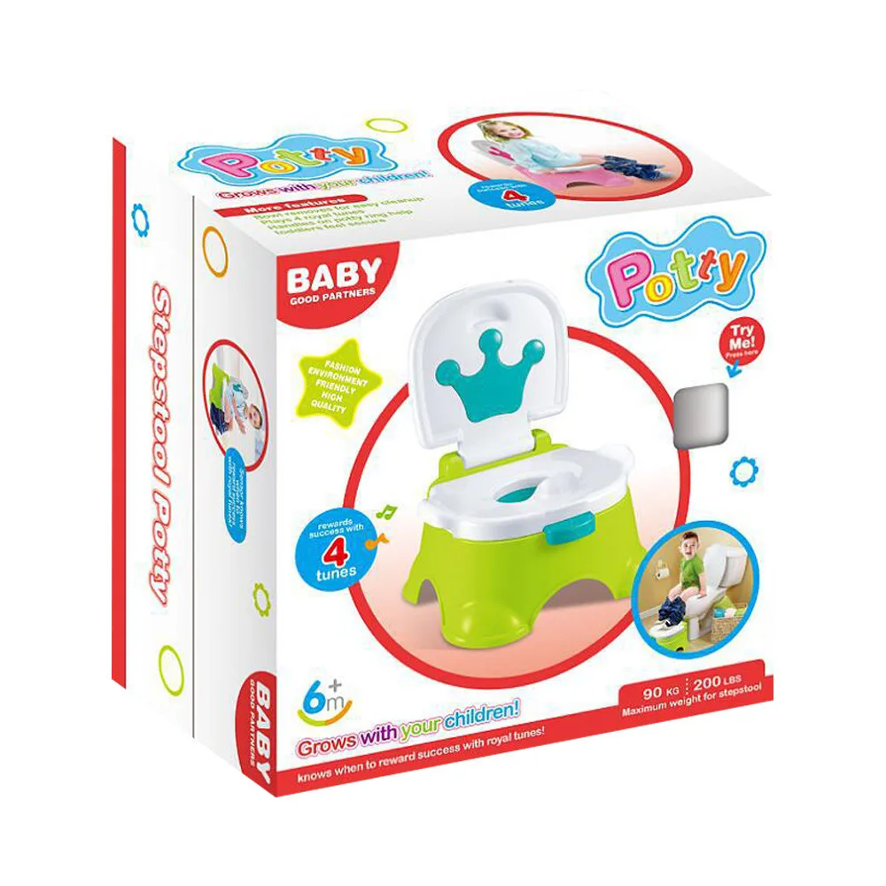 Детский музыкальный унитаз портативный милый горшок тренировочное сиденье