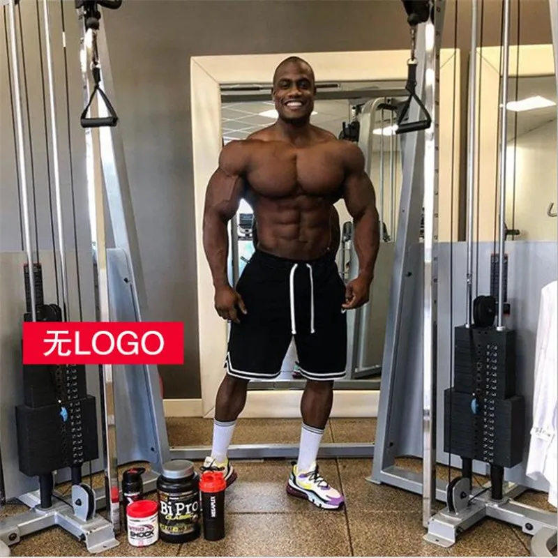 Summer new sports shorts male muscle brother thin mesh running breathable fitness pants five minutes | Мужская одежда