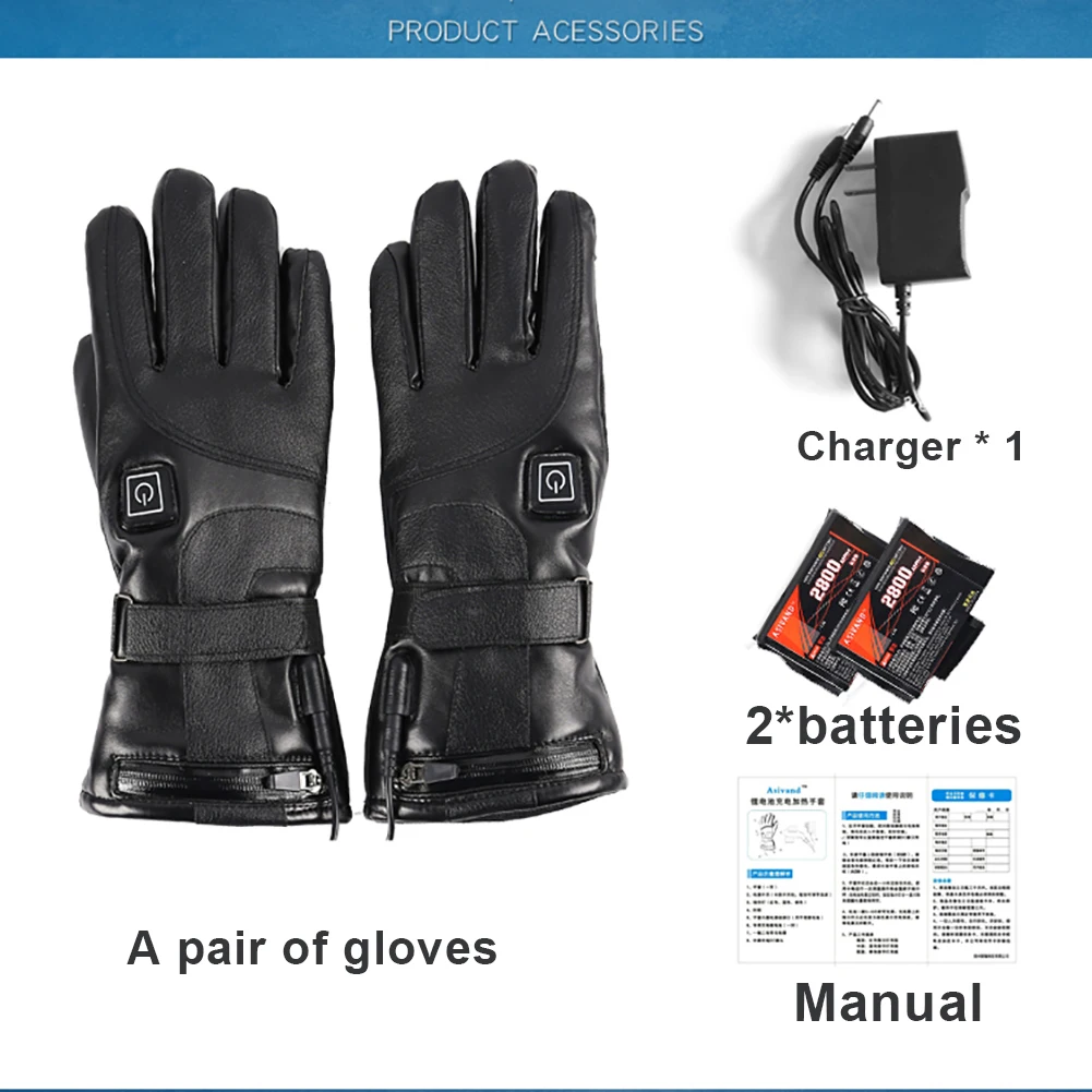 Перчатки для мотоциклистов водонепроницаемые с подогревом мотоцикла сенсорным