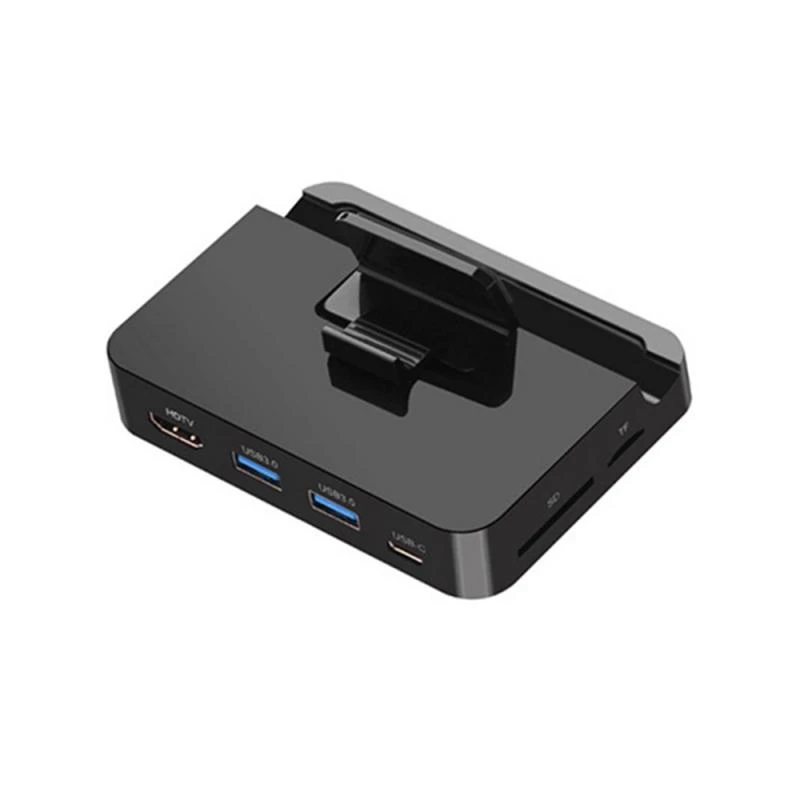 6 в 1 USB Type C к HDMI USB3.0 SD/TF кардридер адаптер питания концентратор док станция для