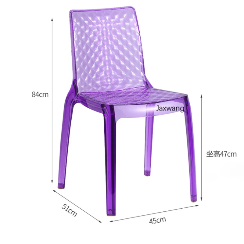 

Nordic Dining Chair Designer Classical Dining Chairs Simple Transparent Chair Outdoor Chinese Leisure Luxury Chairs for Kitchen