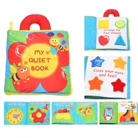 baby cloth book soft washable 3d parent children interactive my first book practice hand early learning educational quite books