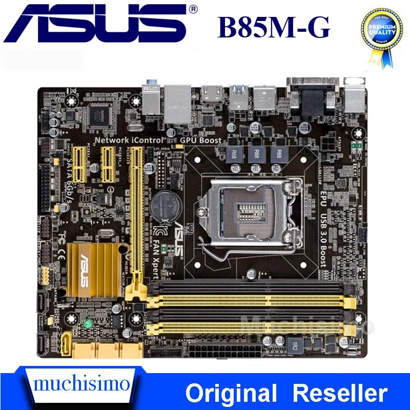 

B85M-G ASUS LGA 1150 материнская плата Micro-ATX B85M-G Systemboard B85M DDR3 для Intel B85 32GB Материнская плата