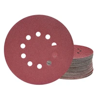 225mm sanding discs 25pcs p120 grit 10 hole round sandpaper pads for drywall sander long neck sander sanding giraffe