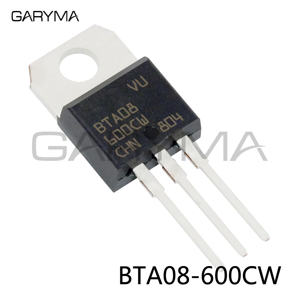 10 шт BTA08-600CW BTA08 Тиристор TRIAC TO-220 | Электронные компоненты и принадлежности