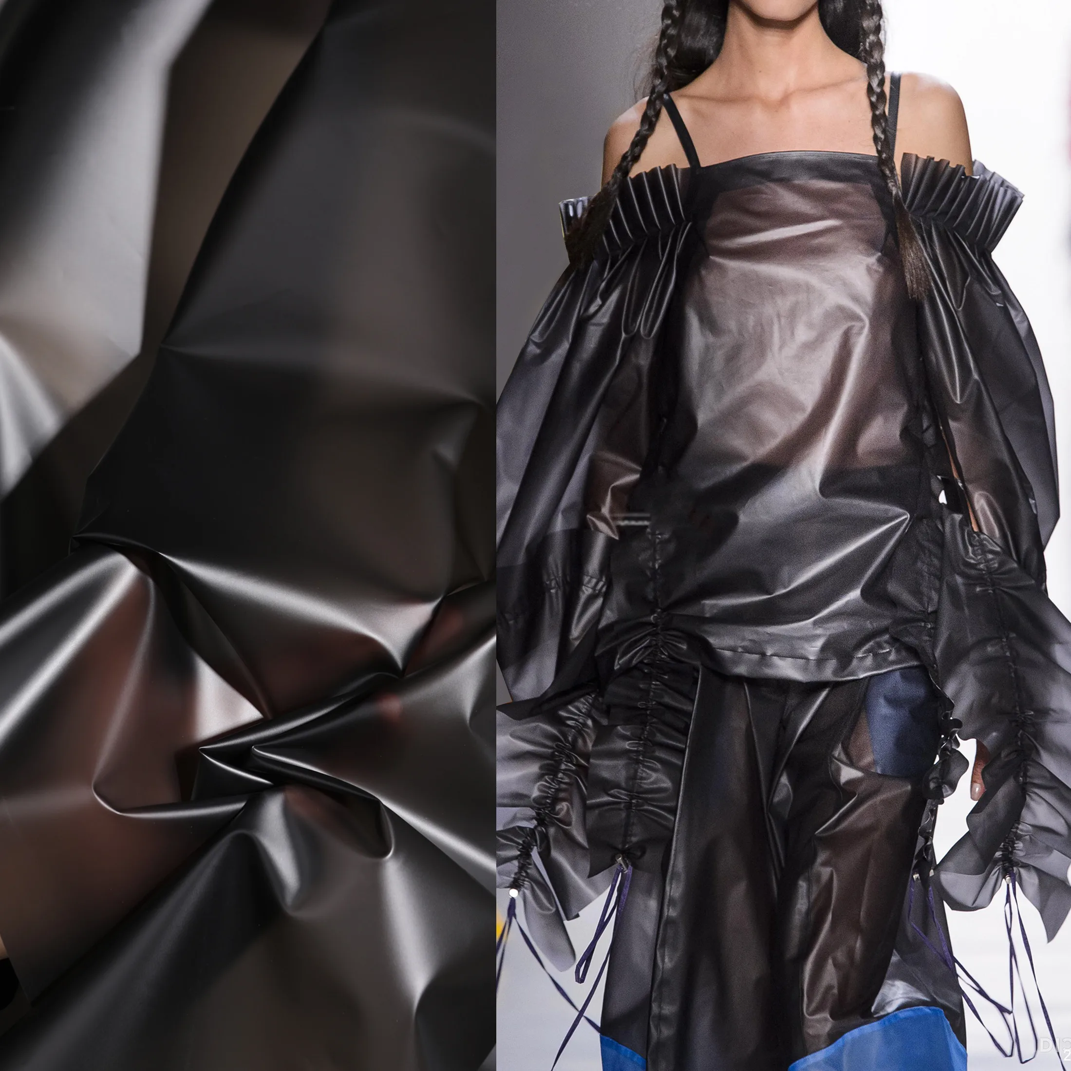 Новинка Суперпрозрачная ткань Ветровка Водонепроницаемая тонкая прозрачная