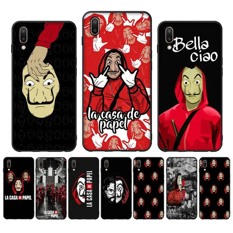 

Spain TV Money Heist House Paper La Casa de papel Phone Case Case For Oppo Reno Realme C3 6Pro Cover For vivo Y91C Y17 Y19 Funda
