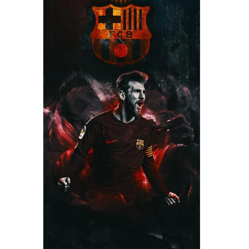 

New 5D DIY Full Round/Square Diamond Painting Football Star "Leo Messi" 3D Embroidery Cross Stitch Mosaic Home Dector Art