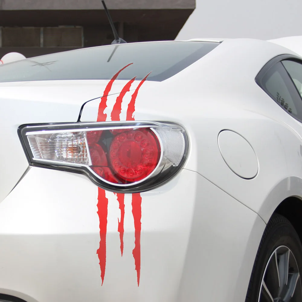 37 см * 9 забавные Автомобильная наклейка светоотражающая Монстр полоска от