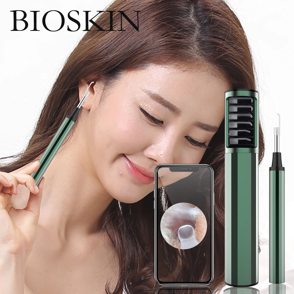 

BIOSKIN Wireless Visual Ear Stick Ear Cleaner 300w High Precision Endoscope Six-axis Gyroscope Otoscope