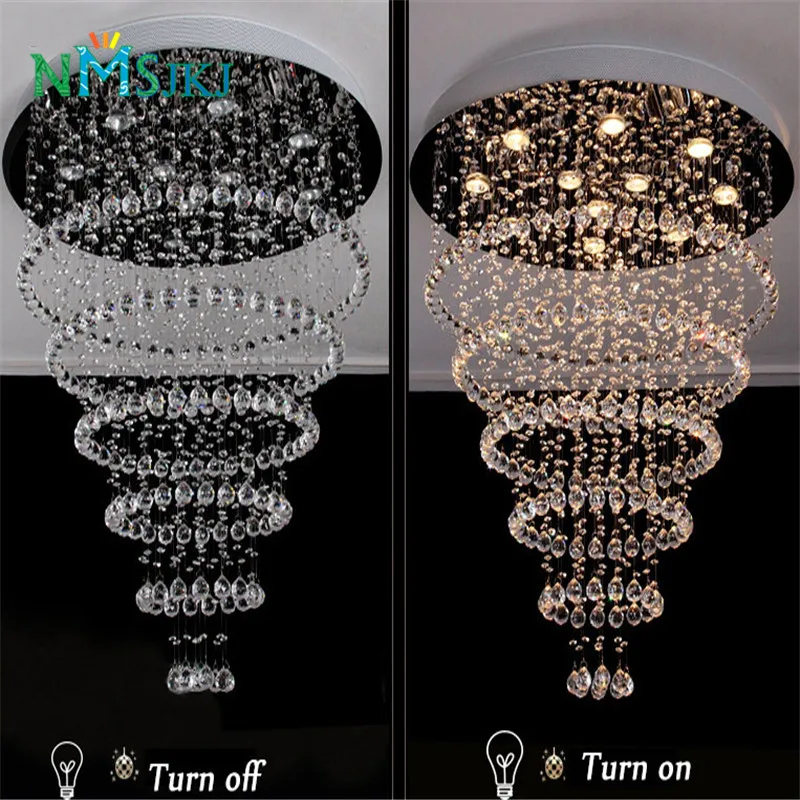 Современные хрустальные люстры большие светильники гостиничные проекты