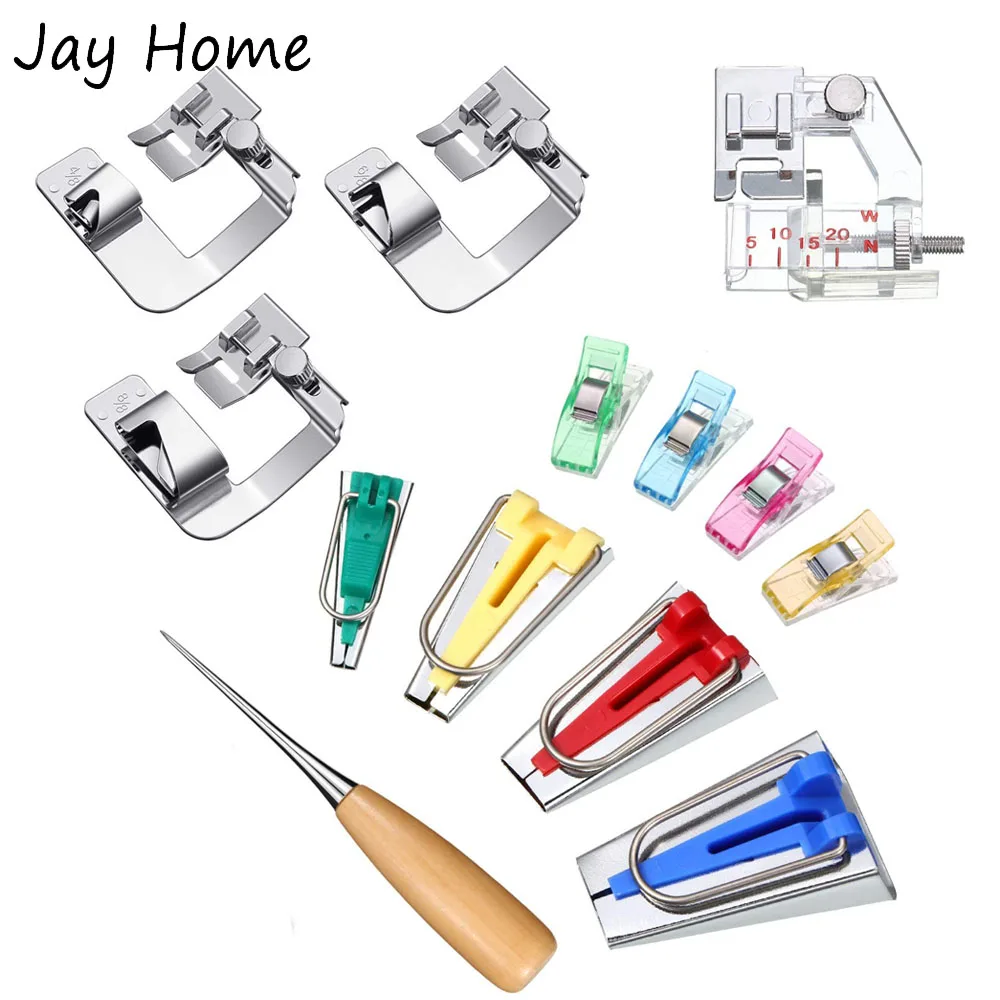 Набор для изготовления тканевой ленты прижимная лапка и шило шитья сделай сам 4