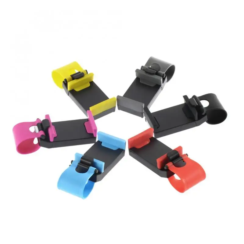 Phone Car Holder Steering Wheel Clip Mount Universal Auto GPS Stand Bracket For IPhone Samsung | Мобильные телефоны и