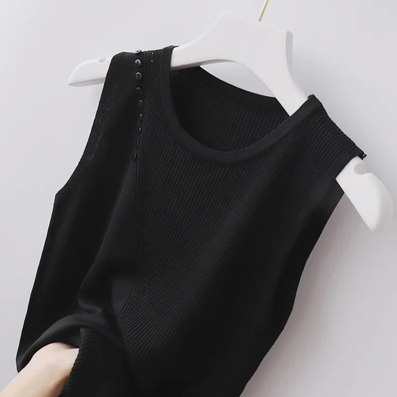 

Women Sexy Lace Tank Tops Vest Blouse Female Casual Crop Camisole Patchwork Hollow White
