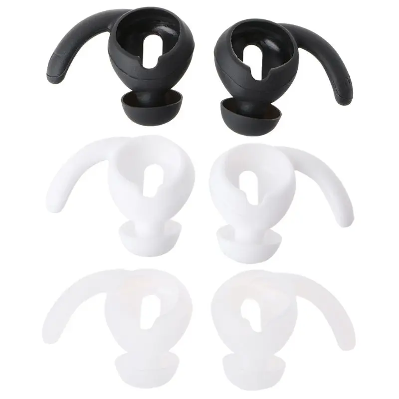

P82F 1Pair Soft Silicone Earphone Cover Earbuds Eartip Ear Wings Hook Cap Sports Earhook for App-le iPhone Airpods Earpods