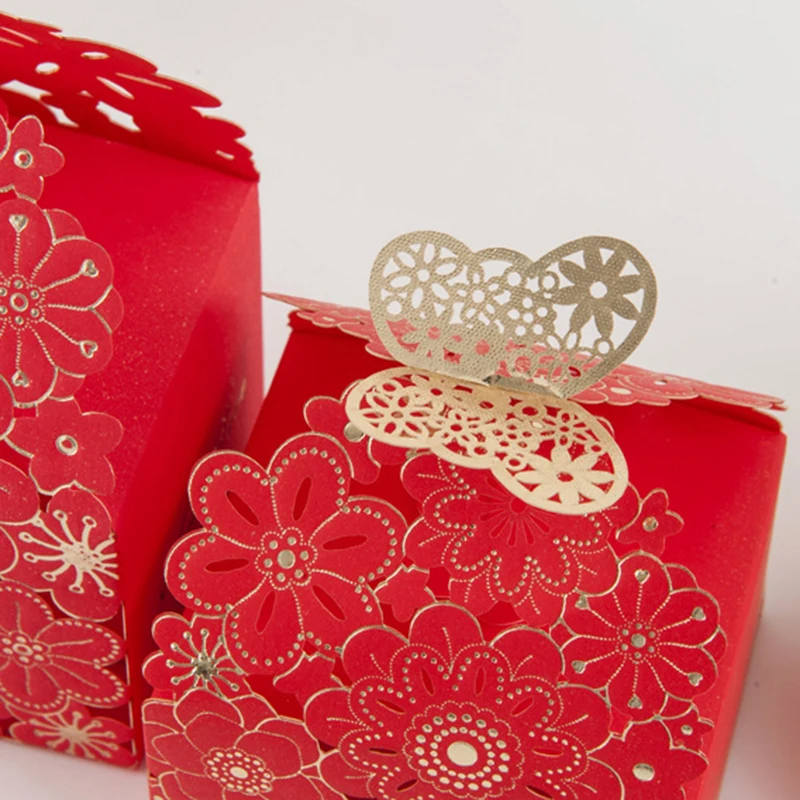 50pcs Butterfly Laser Cut Candy Box Favor And Gift Packaging Chocolate Guest Wedding Christmas Birthday Party Decoration - купить по