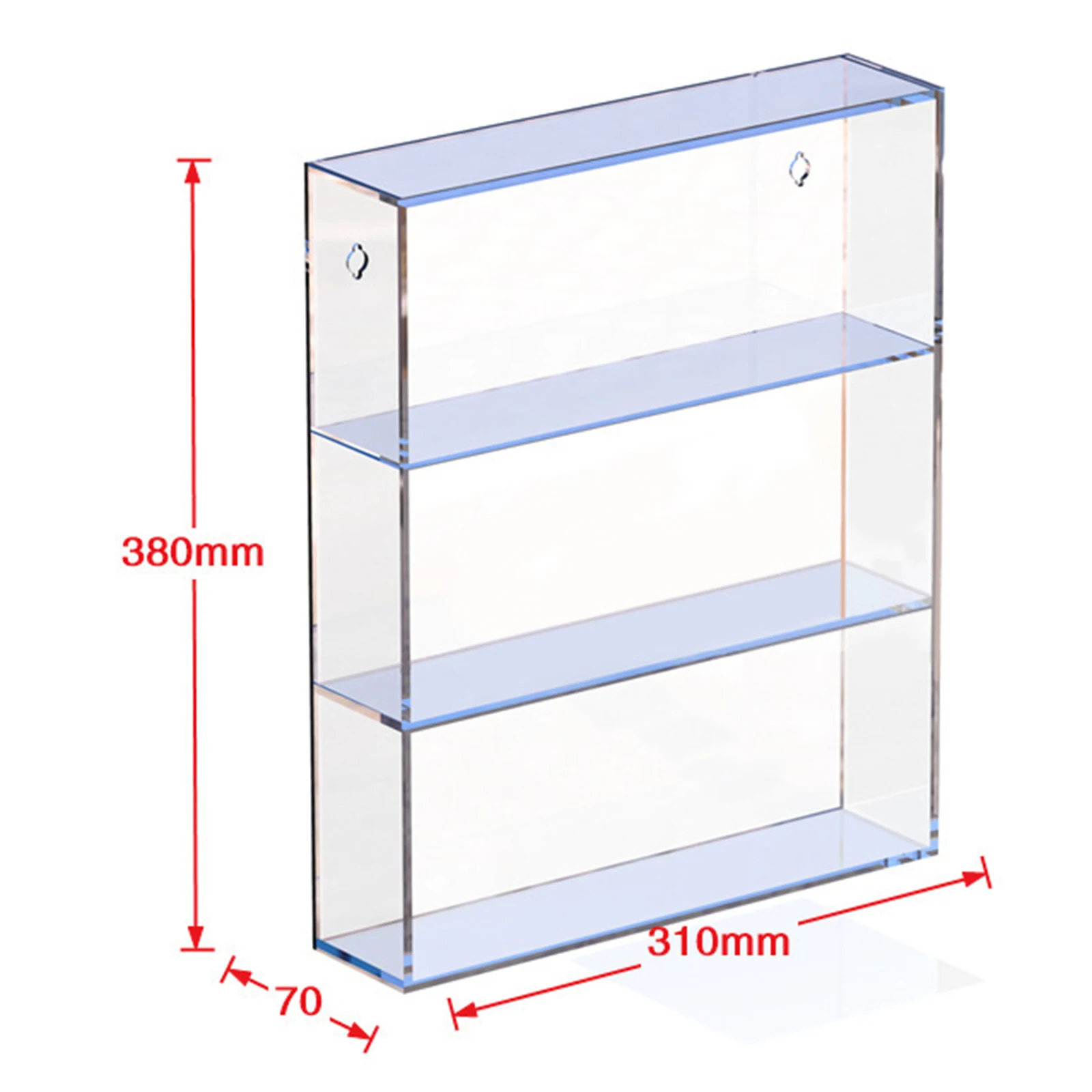 

Acrylic Display Box Dustproof Dolls Figures Storage Case for Craft Fairs Doll Model Cars Figures Collectibles