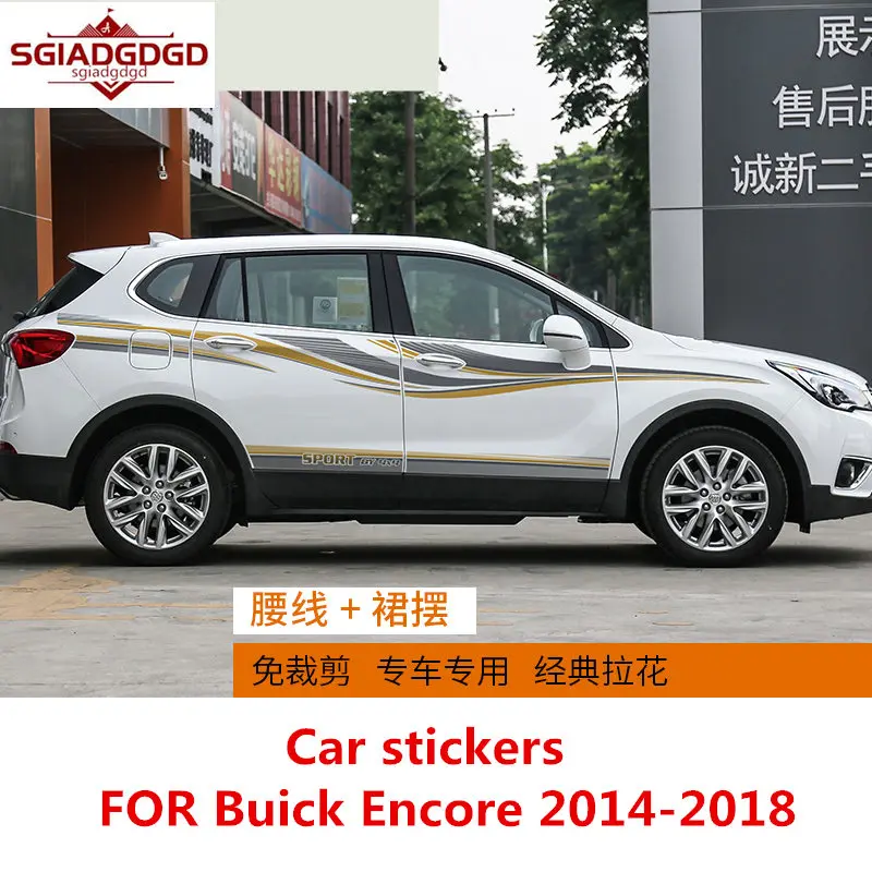 

Автомобильные наклейки для Buick Encore 2014-2018, украшение для кузова автомобиля, модные наклейки Encore, персонализированные наклейки на заказ