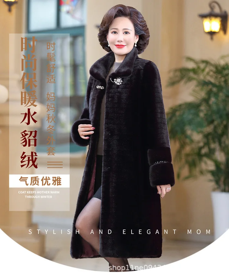 Natural Fur Coats Winter Women Mink Fur Coat Female Genuine Leather Jackets Ladies Oversize Warm Thick Detachable Long New