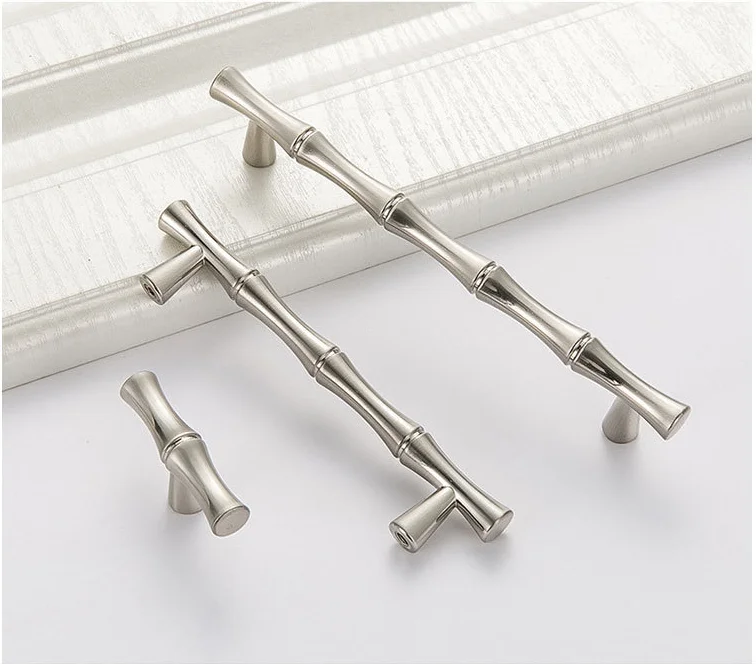 

DM 2pcs/Set Modern Minimalist & Creative Drawer Furniture Zinc Alloy Hardware Small Handle Antique Bamboo Cabinet Knobs Pulls